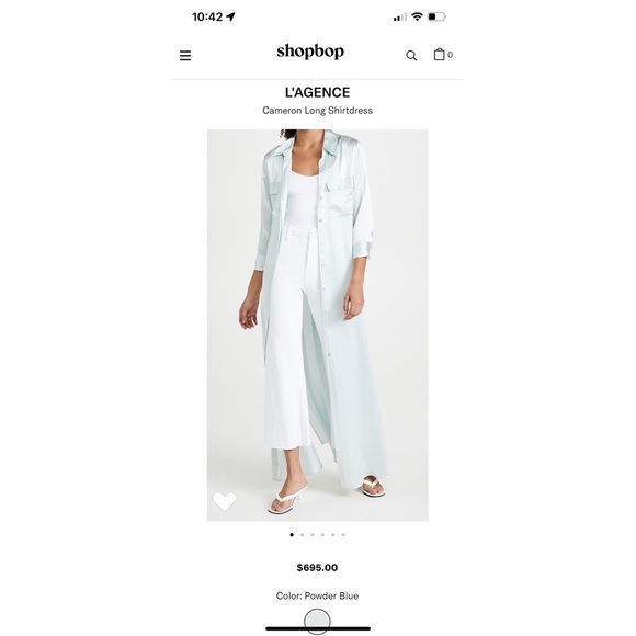 L’AGENCE Cameron 💯 silk shirt dress sz SP - Picture 5 of 16